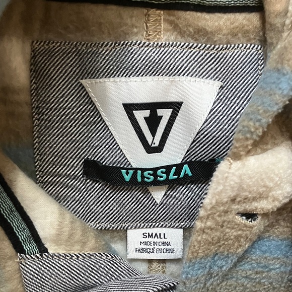 VISSLA Green and Gray Striped Hoodie - Picture 2 of 14